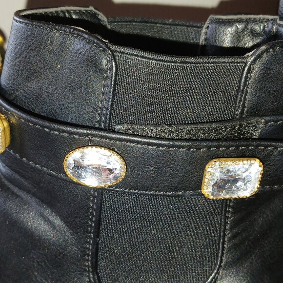 CUSHIONAIRE Women's Julie Chelsea boot with Jeweled strap +Memory Foam (size 9) - Picture 8 of 12